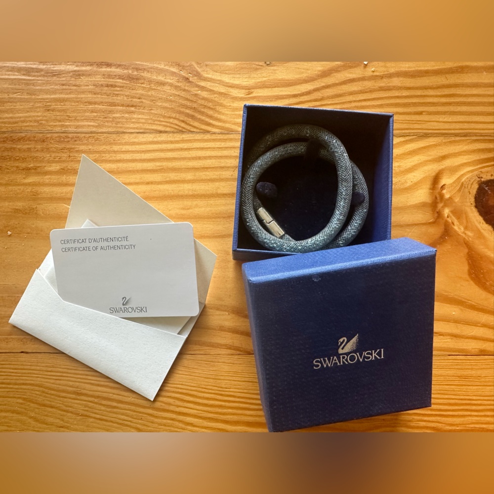 Swarovski stardust bracelet (grey blue)